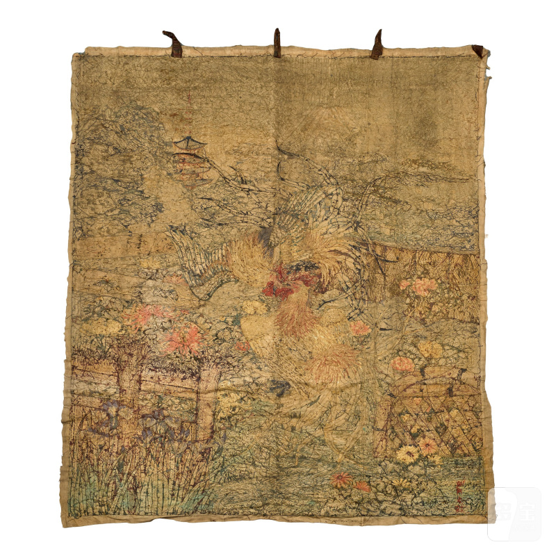 明治時代 綉屏三件 | THREE EMBROIDERED TEXTILE PANELS - 图6